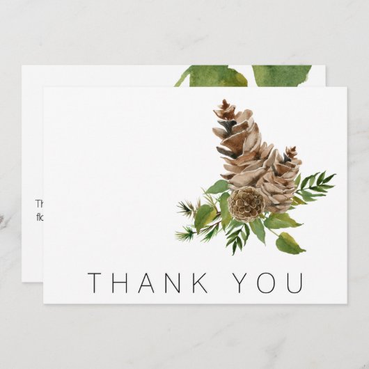 Pine Cones et Merci funéraire du feuillage (Devant / Derrière)