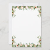 Pine Cones Fir Wreate Kerstfeestdag diner Kaart (Achterkant)