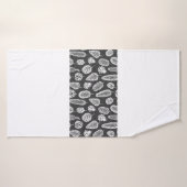 Pine cones hand drawn seamless pattern. Botanical (Serviette de bain)