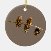 Pine Cones Keramisch Ornament (Voorkant)
