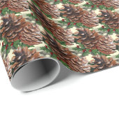 Pine Cones kerst Cadeaupapier (Rol Hoek)