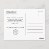 Pine Cones kerstfeestay Corporate Greeting Briefkaart (Achterkant)