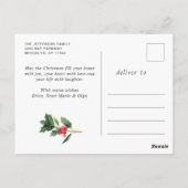Pine Cones kerstfeestay Corporate Greeting Briefkaart (Achterkant)
