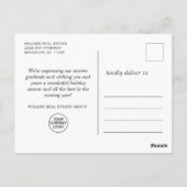 Pine Cones kerstfeestay Corporate Greeting Briefkaart (Achterkant)