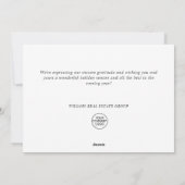 Pine Cones Kerstmis Rustic Corporate Greeting Feestdagenkaart (Achterkant)