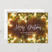 Pine Cones Kerstmis Rustic Holiday Greeting Briefkaart (Voorkant / Achterkant)