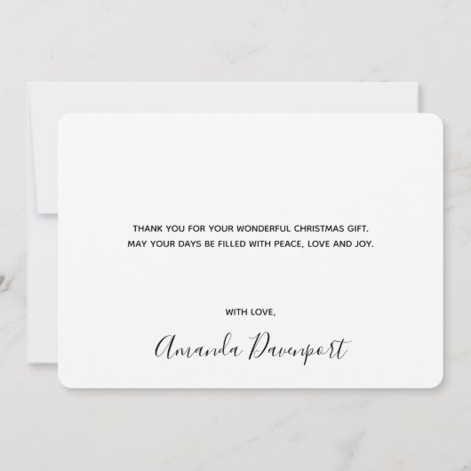 Pine Cones & Pine Needles Motif Merci (Dos)