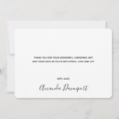 Pine Cones & Pine Needles Patroon Dank u Bedankkaart (Achterkant)