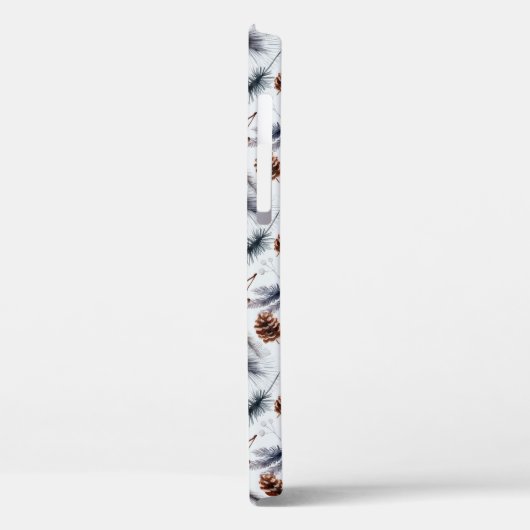 Pine Cones & Pine Needles Waterverf Patroon Case-Mate iPhone Case (Achterkant / Links)