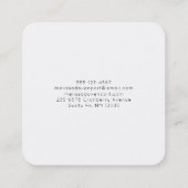 Pine Cones & Pine Needles Winter Pattern Vierkante Visitekaartje (Achterkant)