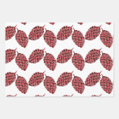 Pine Cones Red en Black Buffalo Pset Inpakpapier Vel (Voorkant 2)