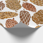 Pine cones seamless pattern cadeaupapier (Hoek)