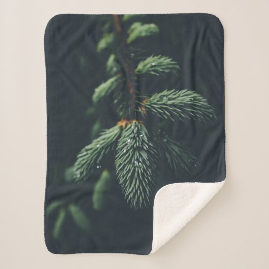 PINE CONES SHERPA DEKEN (Voorkant)