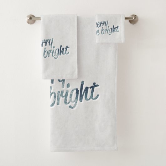 Pine Cones, Snowflakes Holiday Bad Handdoek (Insitu)