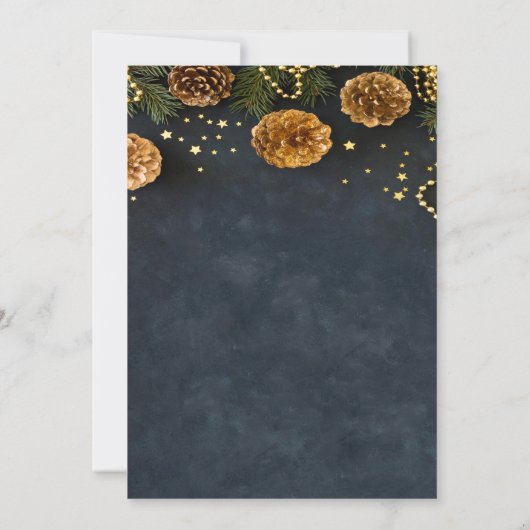 Pine Cones, sterren opslaan datum Save The Date (Achterkant)