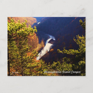 Pine Creek Gorge Overkijk van de Pa Grand Canyon Briefkaart