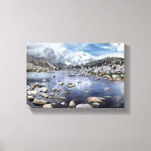 Pine Creek Pass - Sierra Nevada Mountains Canvas Afdruk