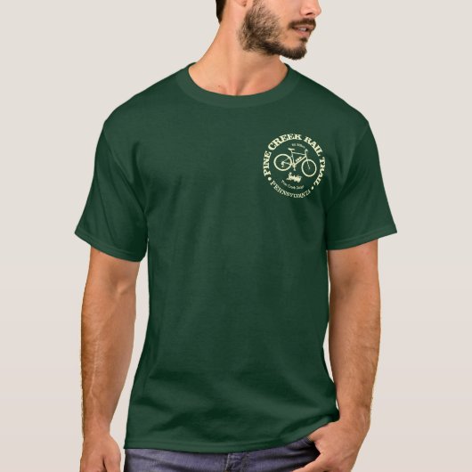 Pine Creek Rail Trail (fietsen c) T-shirt (Voorkant)