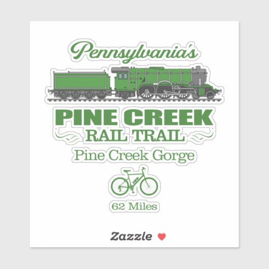 Pine Creek Rail Trail (RT2) Sticker (Vel)