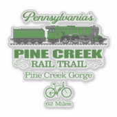 Pine Creek Rail Trail (RT2) Sticker (Voorkant)