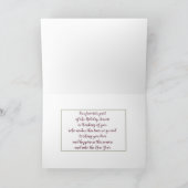 Pine de Bourgogne et carte de Noël Holly (Intérieur)