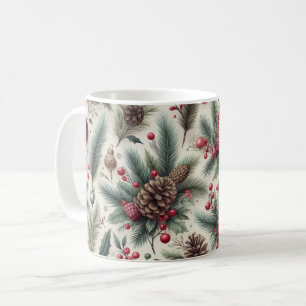 Pine de Noël Cone Sucre de canne café Mug