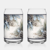 Pine de Noël cônes Pine Holly Branche Neige (Verso)