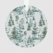 Pine d'hiver verte Famille de photos Noël (dos)