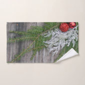 Pine- en Weathered Wood Kersthanddoekset Bad Handdoek (Handdoek)