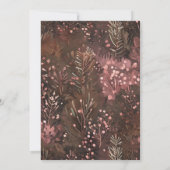 Pine et Berries Rustic Holiday Carte de voeux (Dos)