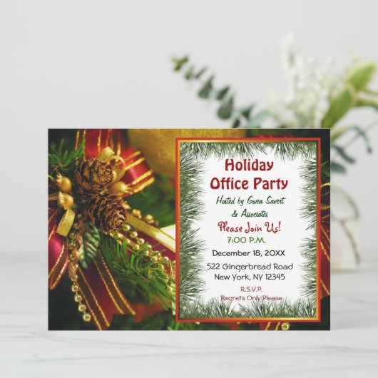 Pine et vaches Invitations Noël (Debout devant)