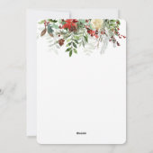 Pine Evergreen Lijst Photo Template Holiday Kaart (Achterkant)