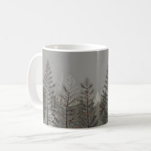 Pine Forest Bliss - Winter Coffee Mug (Devant gauche)