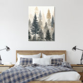 Pine Forest Canvas Afdruk (Insitu (Slaapkamer))