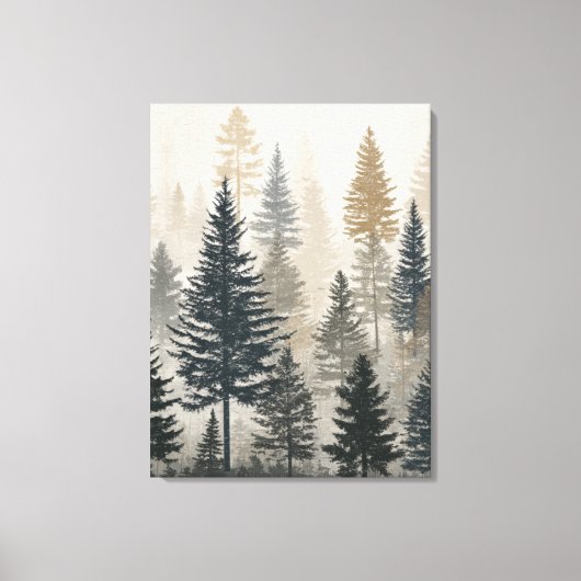 Pine Forest Canvas Afdruk (Voorkant)