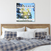 Pine Forest Familie Boom Vier Generatie Canvas Kun (Insitu (Slaapkamer))