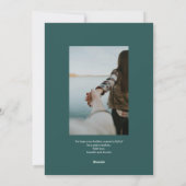 Pine Forest-foto Feestdagenkaart (Achterkant)