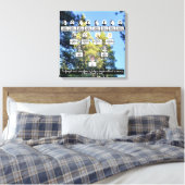Pine Forest foto stamboom 4 generatie Canvas Afdruk (Insitu (Slaapkamer))