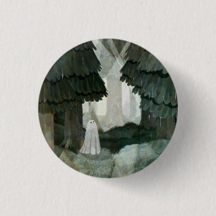Pine Forest Ghost Ronde Button 3,2 Cm