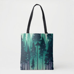 Pine Forest Landscape Draagtas