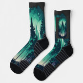 Pine Forest Landscape Sokken (Links)