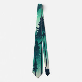 Pine Forest Landscape Stropdas