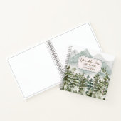 Pine Forest Mountain Cabin Lake House Gastenboek Notitieboek (Binnen)