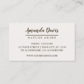 Pine Forest Natuur Waterverf Visitekaartje (Achterkant)