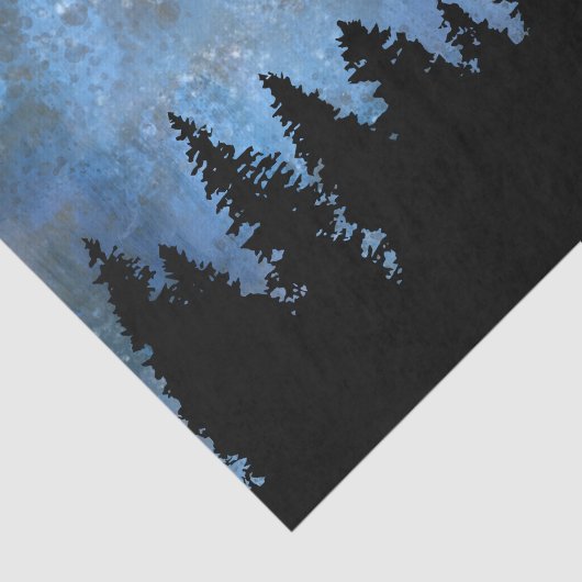 Pine Forest Night Tissuepapier (Detail)