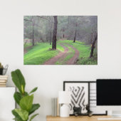 Pine Forest Road Poster (Thuiskantoor)