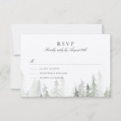 Pine Forest RSVP Kaartje (Voorkant)