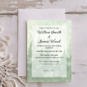 Pine Forest Rustieke Minimalistische Country Weddi Kaart