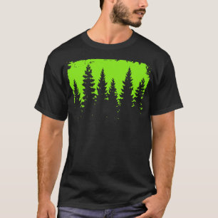 Pine Forest Silhouet Streetwear T-shirt