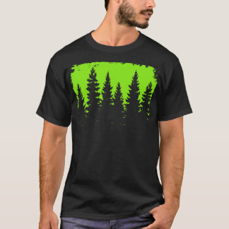 Pine Forest Silhouet Streetwear T-shirt